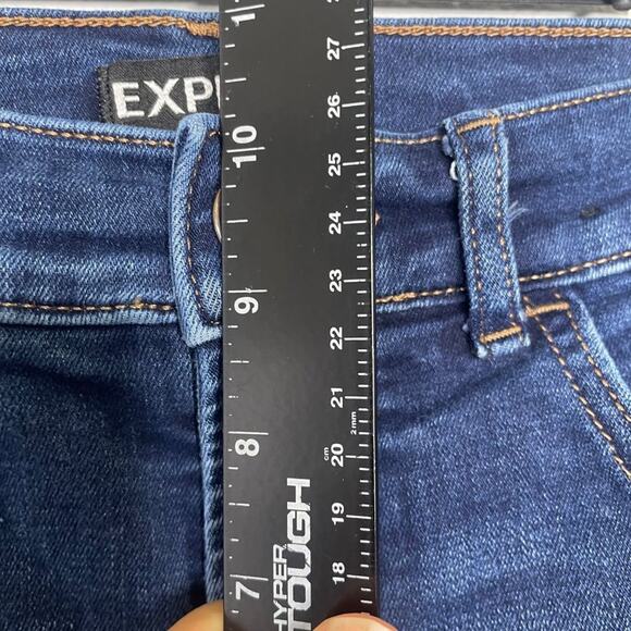 Express Womens Jeans Size 4 Perfect Ankle Legging High Rise Denim Blue - Picture 7 of 16